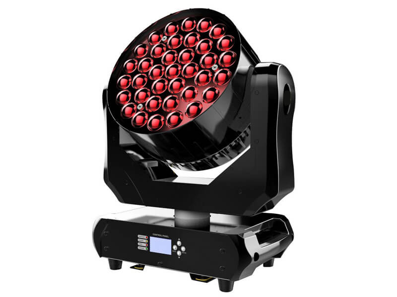 37 piezas 4 en 1 LED luz de lavado de cabeza móvil