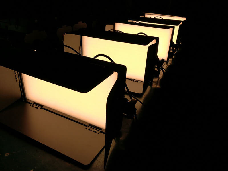 Luz de panel de video suave LED bicolor de 120W